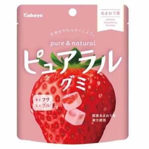 Kabaya Pure & Natural Gummy（Strawberry Flavor) 58g