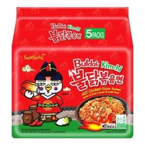 SAMYANG Buldak Kimchi Flavor Hot Chicken Flavor Ramen 5*130g
