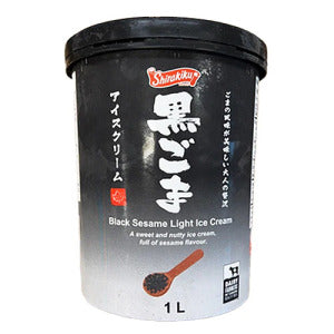 SHIRAKIKU Black Sesame Light Ice Cream 1L