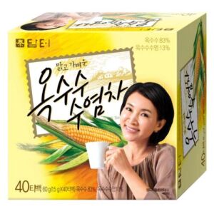 DAMTUH Korean Traditional Tea Corn Silk Tea - Caffeine-Free, 100% Pure Oriental Tea, 40 Pack