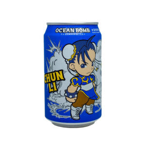 Ocean Bomb Street Fighter Chun Li Sparkling  (Peach Flavor) 330ml