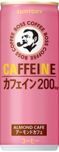 Suntory Boss Almond Flavor Pink Can Coffee 245g