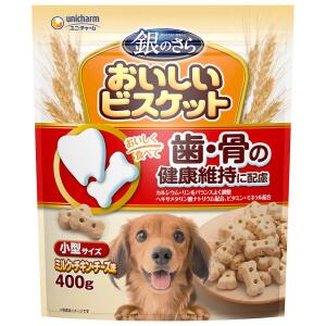 Unicharm Dog Snacks Dental Biscuits 400g (Chicken Cheese Flavor)