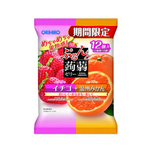 ORIHIRO Konjac Jelly (Strawberry + WZ Orange Flavor) 20g*12