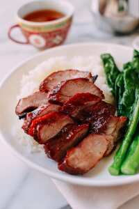 Roasted BBQ Pork Char Siu with Rice