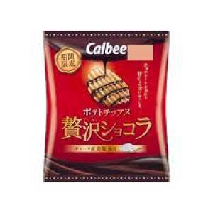 Calbee Potato Chips Luxury Chocolate 52g