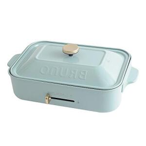 BRUNO compact hot plate (blue) include a basic flat pan and a multi- purpose pan